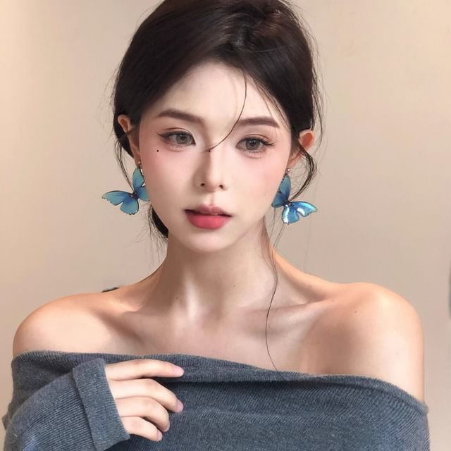 Earring Dangle Butterfly FashionChic