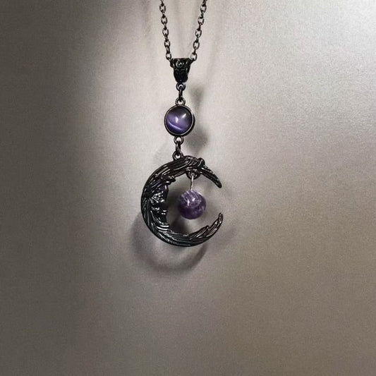 Beaded Moon Necklace FashionChic
