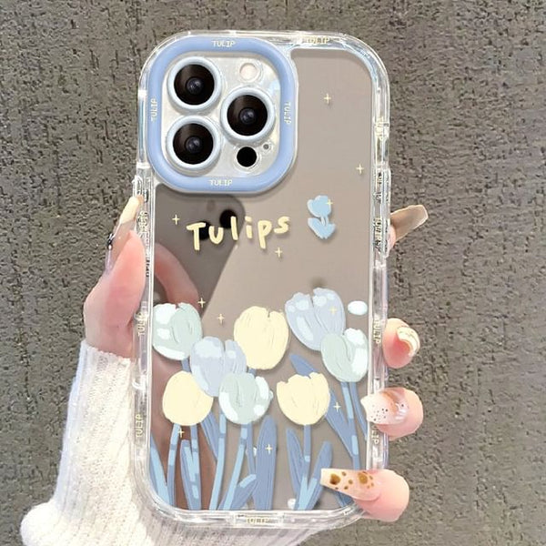 Mirrored Case Tulip Phone FashionChic