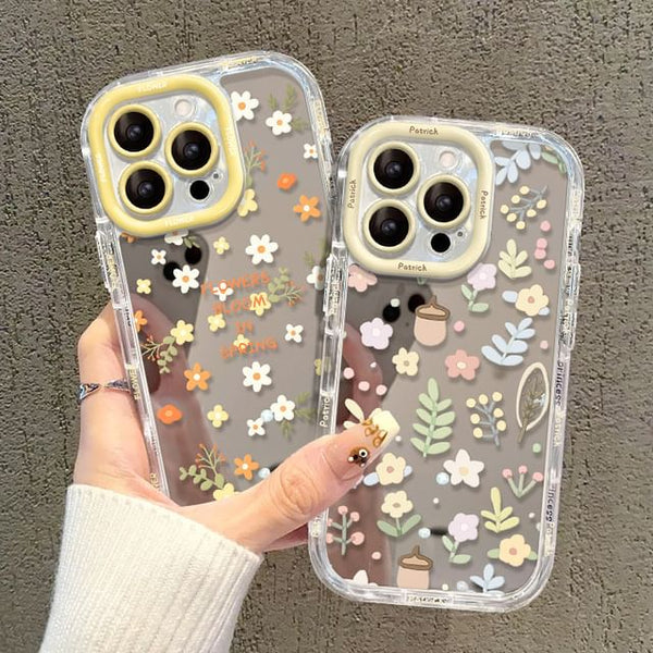Phone Floral Case Mirrored FashionChic