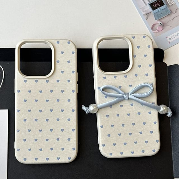 Adhesive Set Bow Phone Heart Case / Decoration FashionChic