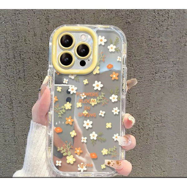Phone Floral Case Mirrored FashionChic