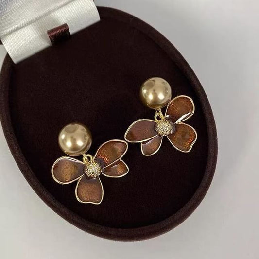Flower Earring Glaze Drop FashionChic