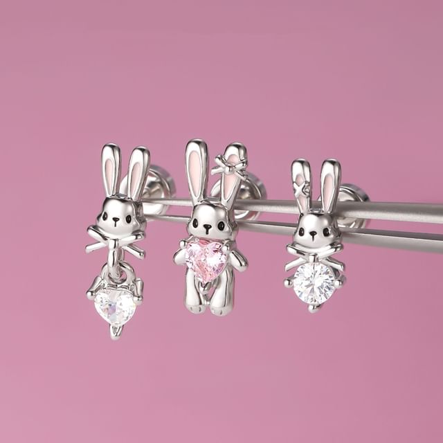 Stud of Set Rabbit 3: Ear Rhinestone FashionChic