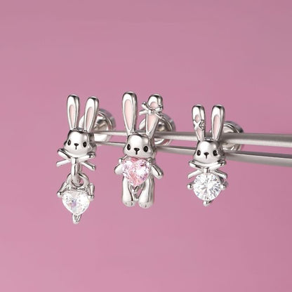 Stud of Set Rabbit 3: Ear Rhinestone FashionChic
