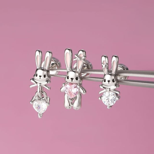 Stud of Set Rabbit 3: Ear Rhinestone FashionChic