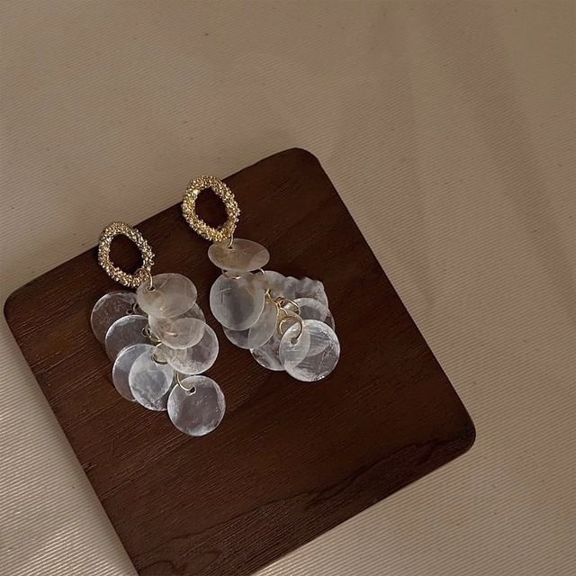 Fringed Drop Shell Earring FashionChic