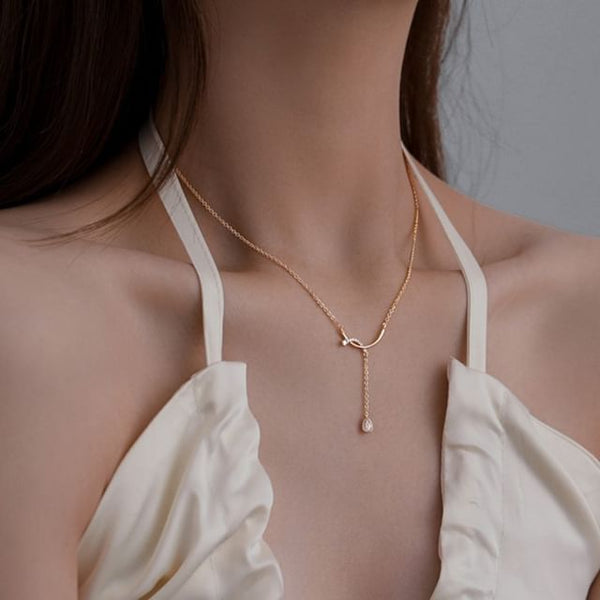 Rhinestone Necklace Pendant FashionChic