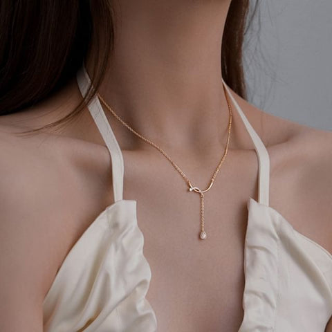 Rhinestone Necklace Pendant FashionChic