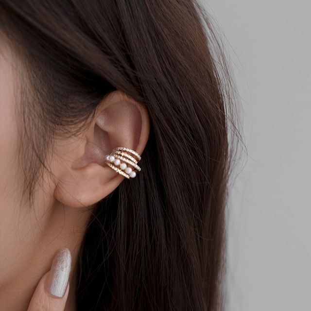Pearl Faux Ear Cuff FashionChic