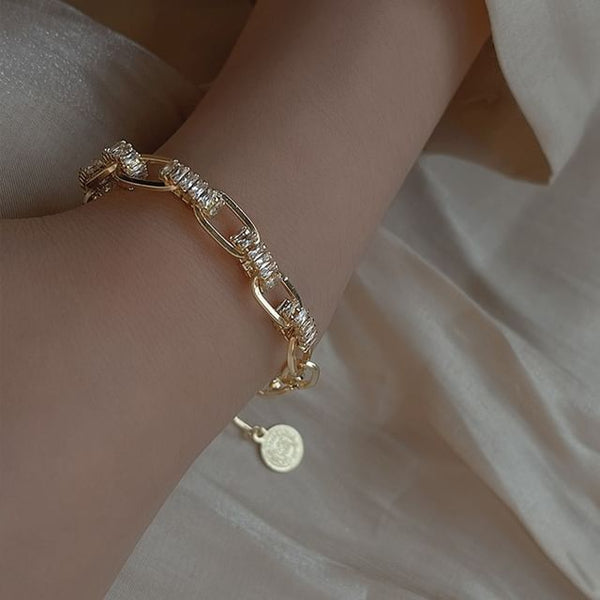 Rhinestone Bracelet Chain FashionChic
