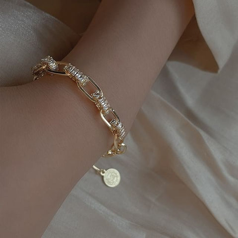 Rhinestone Bracelet Chain FashionChic