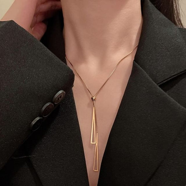 Pendant Triangle Necklace FashionChic