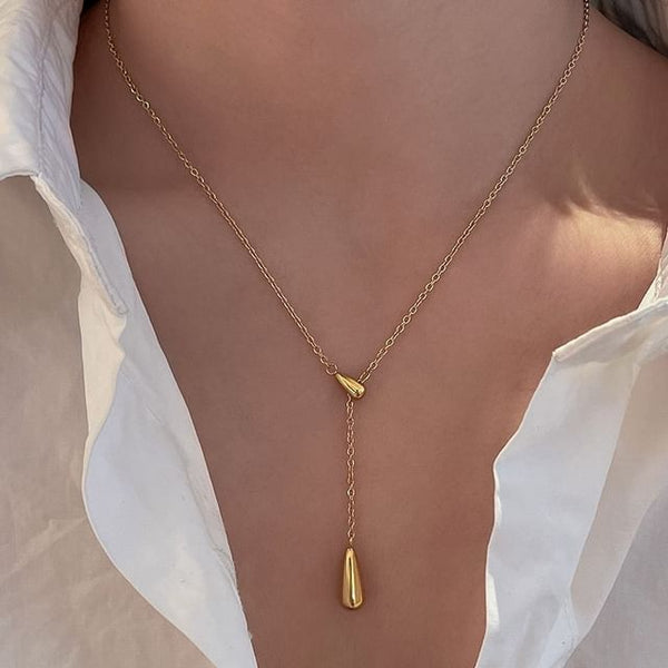Pendant Teardrop Necklace FashionChic