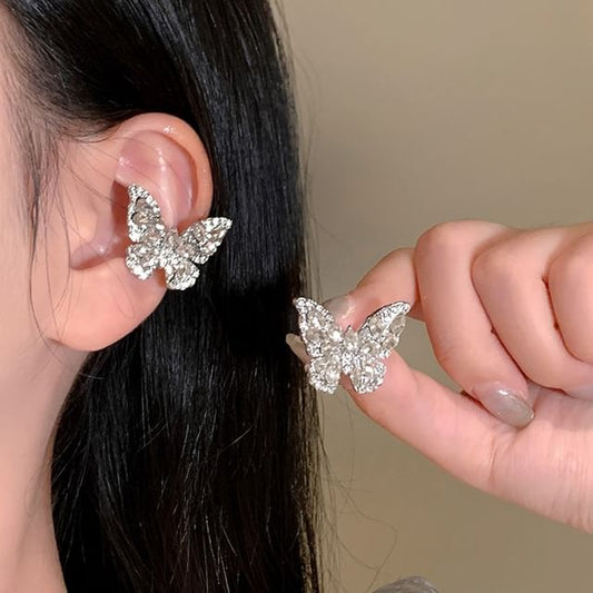 Ear Rhinestone Cuff Butterfly FashionChic
