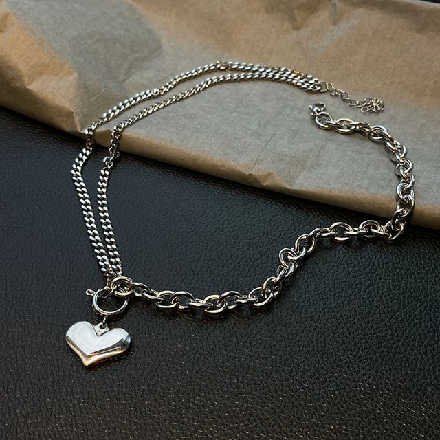 Necklace Pendant Heart FashionChic