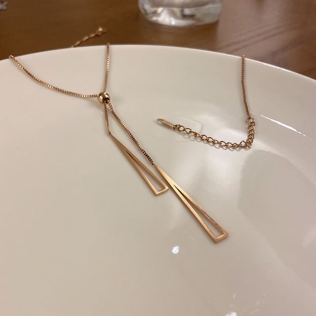 Pendant Triangle Necklace FashionChic