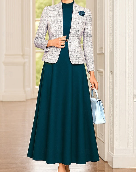 of Sets Bride Elegant Two Formal Dress the Piece Mother FashionChic