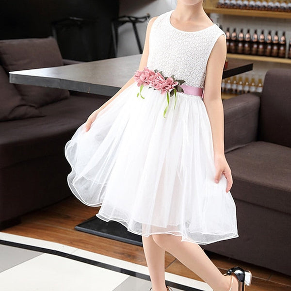 Girls' Flower Girl Party Dress Performance FashionChic