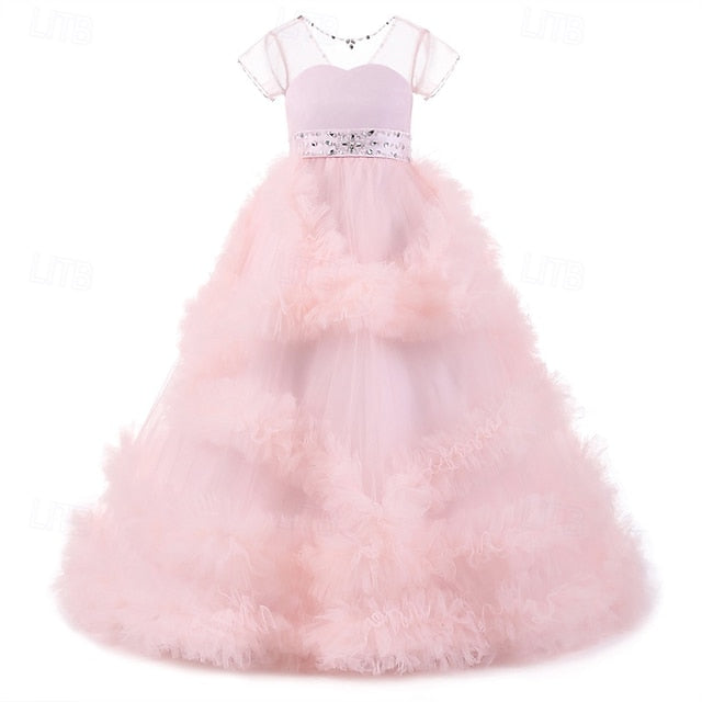 Girl Flower Dress Kid's Girls' Princess FashionChic