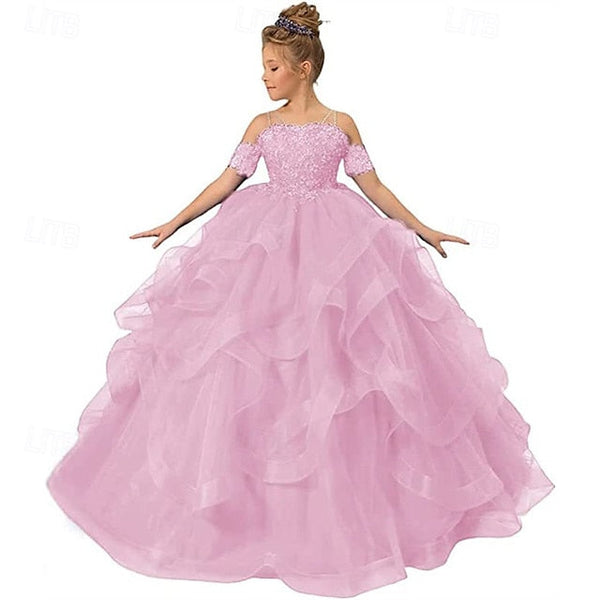 Girls' Princess Kid's Dress Girl Flower FashionChic