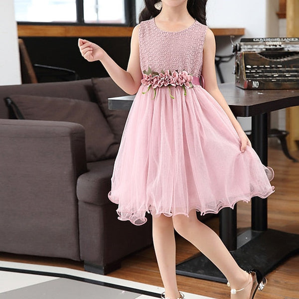 Girls' Flower Girl Party Dress Performance FashionChic
