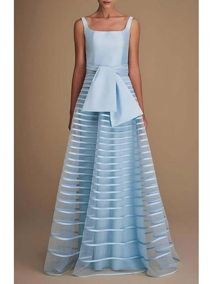 A-Line Formal Gown Dress Evening Performance Floor Elegant FashionChic