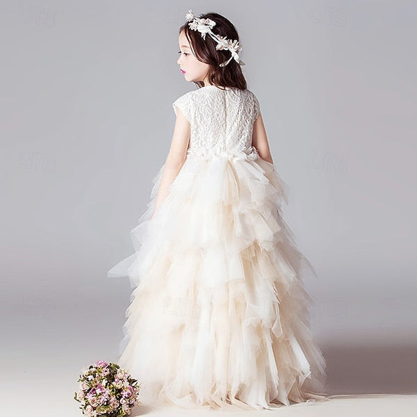 Girls' Girl Kid's Flower Dress Princess FashionChic