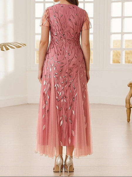 Size Plus Sparkle Bride the Mother Dress A-Line of Shine FashionChic