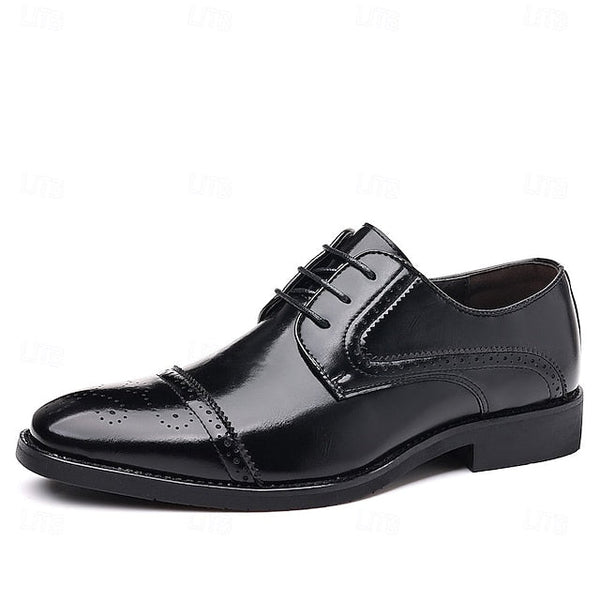 Shoes Color-Blocked White Men's and Dress Black with FashionChic
