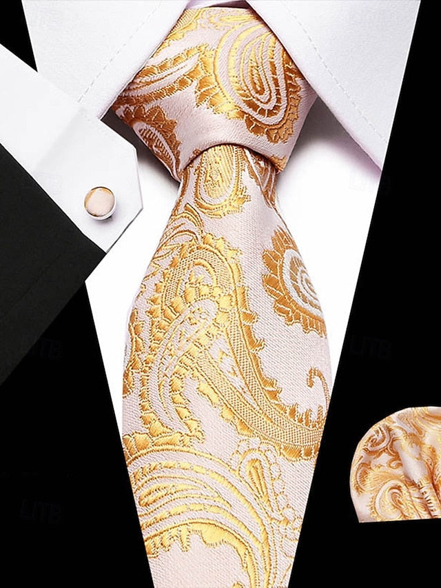 and Square Checkered Men's Pocket Purple Silk Tie – Set FashionChic