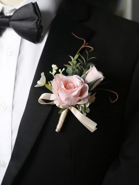– Wrist Corsage and Wedding Elegant Boutonniere Artificial FashionChic