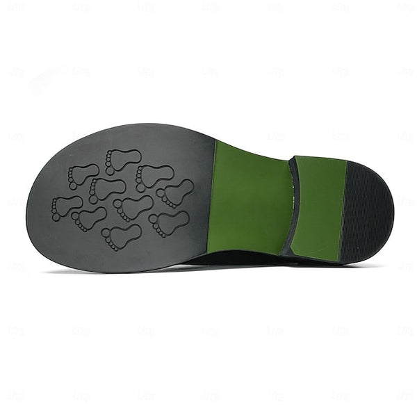 Toe Cap Dress Genuine Men's Leather Shoes- First Oxford FashionChic