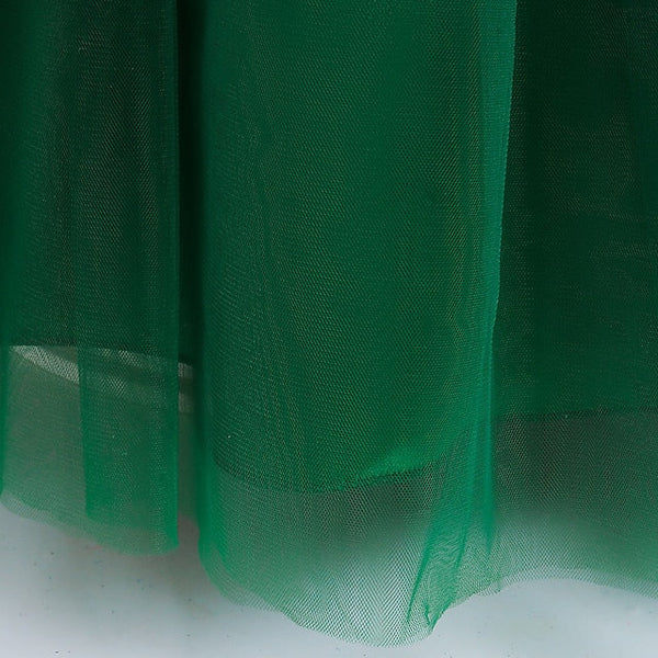 Kids Sleeveless Color Formal Girls' Dress Party Solid FashionChic