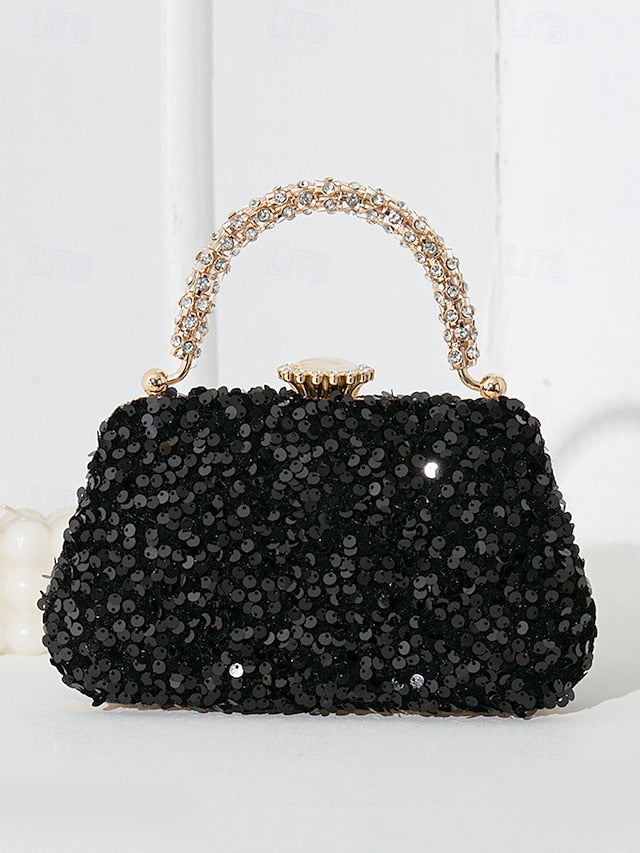 Vintage Bag Embellished Women's Sequin Evening – Clutch FashionChic