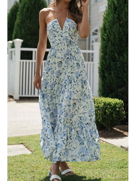 Women's Midi Dress Graduation Dress Floral Dress Fashion