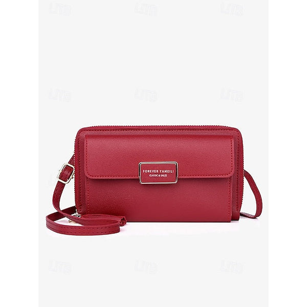 Bag Mobile Leather Crossbody Women's PU Phone Wristlet FashionChic