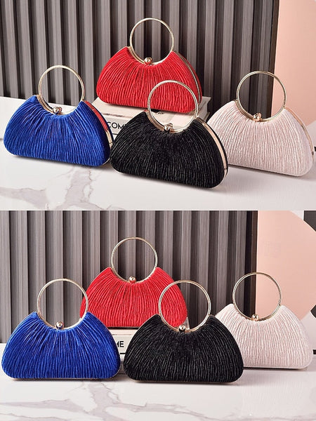 Women's Christmas Elegant – Handbag Velvet Party Red FashionChic