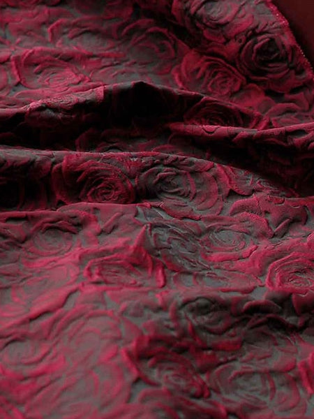 A-Line Bride Jacquard Gown the Mother of Elegant Red Evening FashionChic