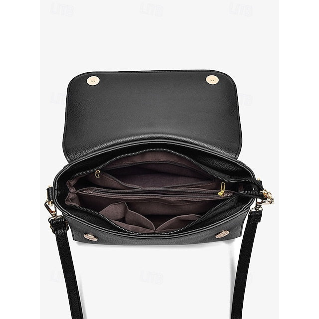 Burgundy Bags in Crossbody Leather Black Women's Faux and FashionChic