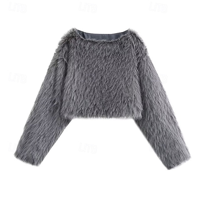 Coat Comfortable Faux Warm Furs Women's Leathers Fur FashionChic