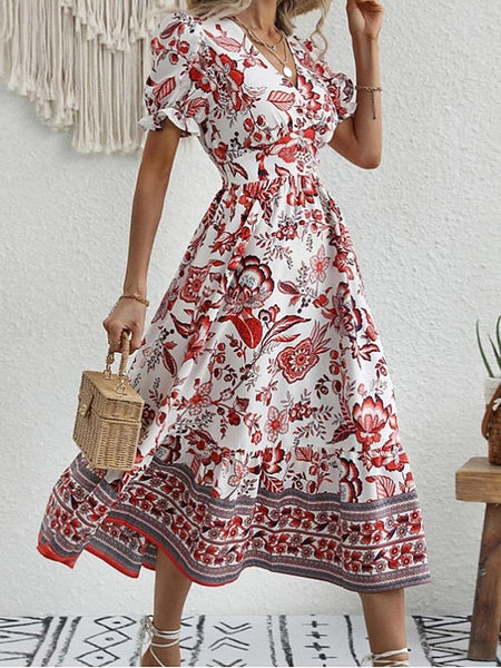 Women's Midi Dress Casual Dress Swing Dress A Line Dress FashionChic