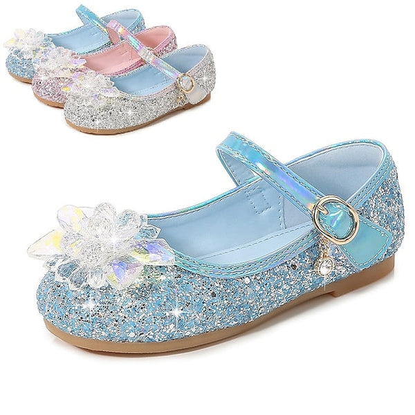 Princess PU Leather Shoes Girls' Walking Portable Flats FashionChic