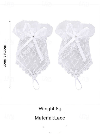 Fingerless Gloves – Lace Bridal Wedding Elegant White FashionChic
