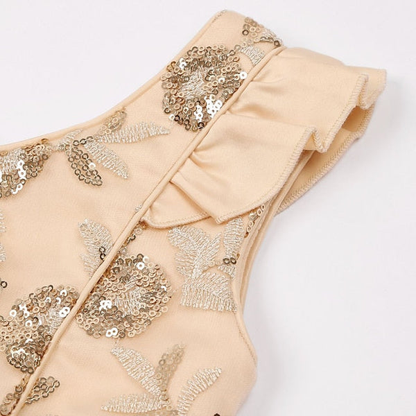 Dress Formal Sleeveless Solid Girls' Color Kids Party FashionChic