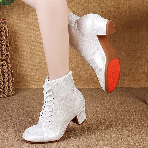 Latin Women's Shoes with Comfortable Dance Elegant White FashionChic