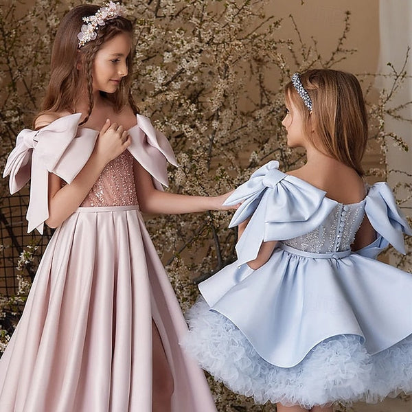 Girl Evening Princess Flower Dress Formal Girls' Gown FashionChic