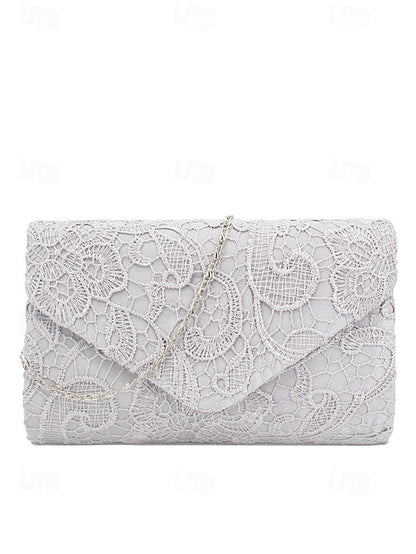 Chain with Strap Clutch Lace Bag Evening Women's FashionChic