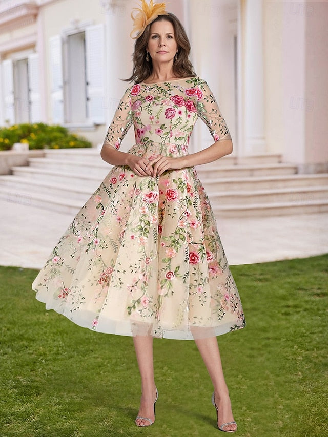 Mother Wedding Beach Elegant of Bride A-Line Dress the FashionChic