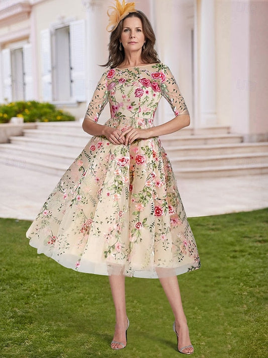 Mother Wedding Beach Elegant of Bride A-Line Dress the FashionChic